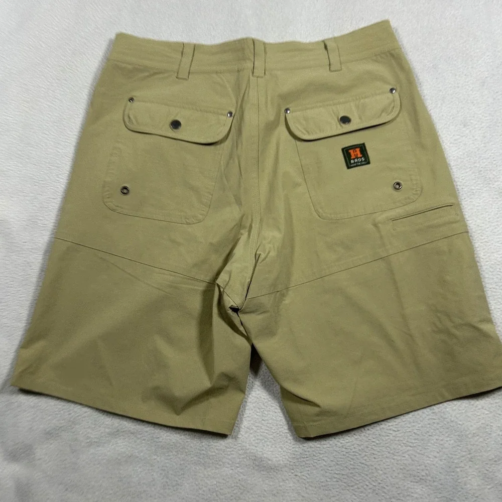 Howler Brothers Horizon Hybrid Shorts Mens 34 Tan Khaki Ripstop Fishing Outdoor
